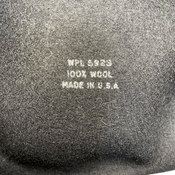 Hoodlums Womens Black Wool Fedora Braided Band Made In USA - Picture 12 of 13